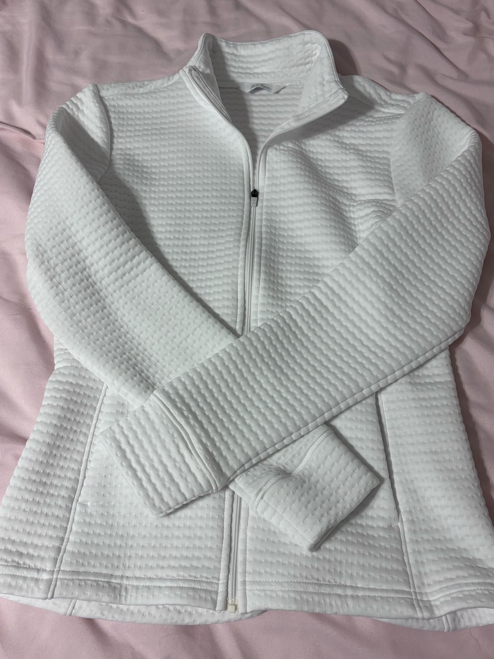 Lady Hagen Waffle Knit Zip-Up Jacket